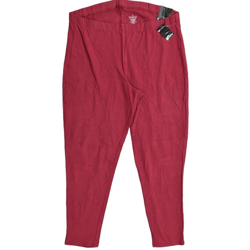 NEW Torrid Plus Size 3 Red Jegging Pants NWT, 18in Waist Super Soft Stretch